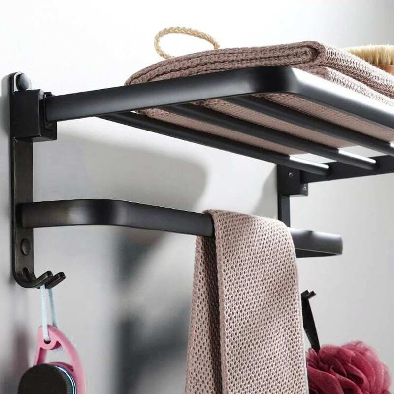 Bathroom Towel Non Perforated Wall Mounted Towel Rack