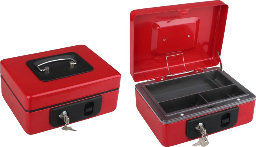 Anti-Collision Design Anti-Aging Hf-M200cp Metal Cash Portable Money Box