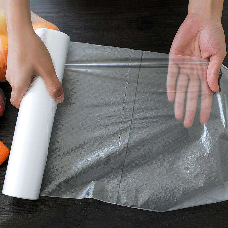 Clear Plastic Produce Bag on Roll for Fruits Produce Grocery Bags
