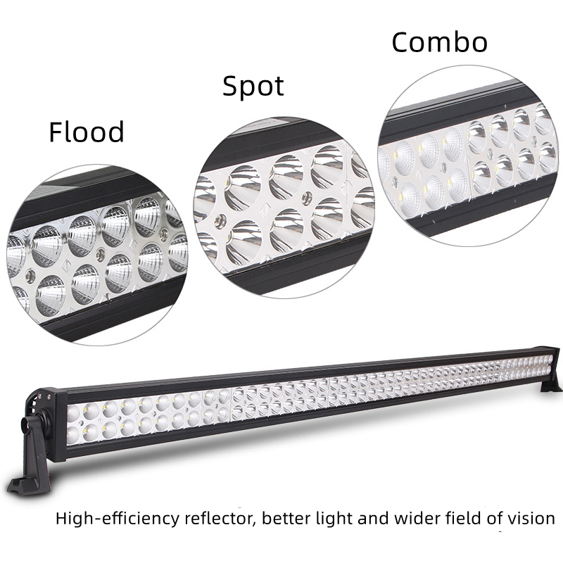 52-дюймовая светодиодная световая балка, заводской комплект, янтарный свет