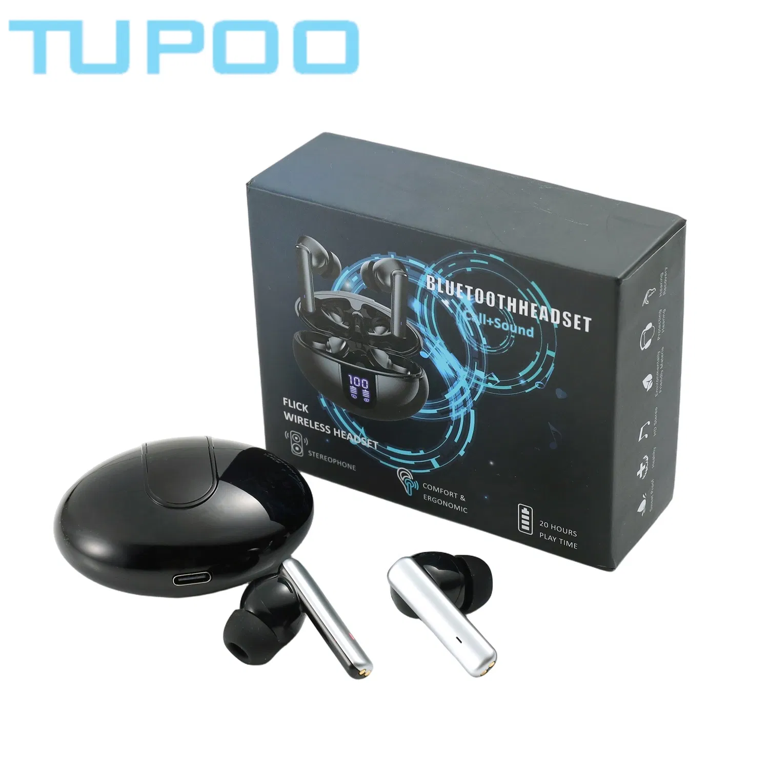 Top Sell Premium Bluetooth Headphone Wireless Earbuds with Long Battery Life