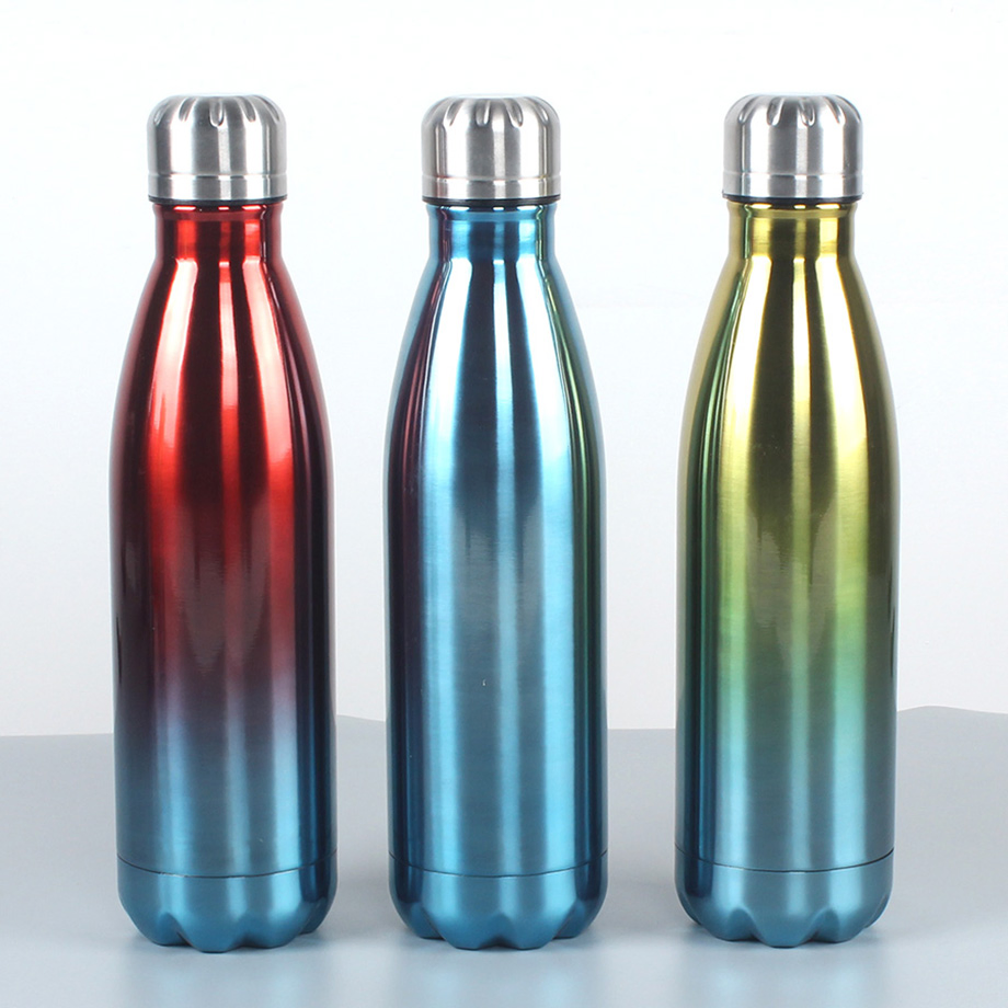Manufacturer Gym 350/500/750/1000ml Double Wall Stainless Steel Insulated Cola Water Drinking Bottles