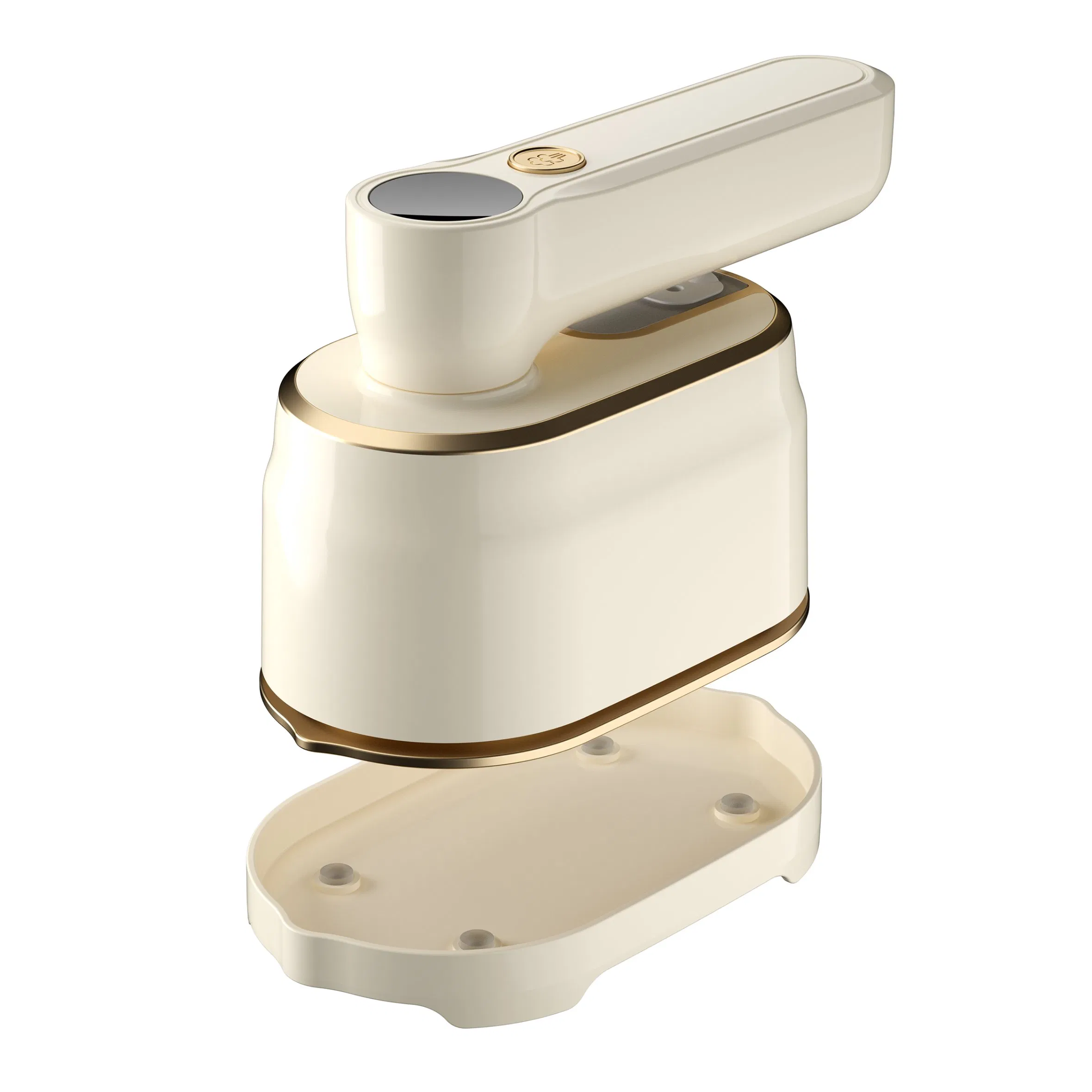 Longbank Portable Mini Electric Iron Continuous Steam Output Stainless Steel Soleplate Anti-Dry-Burning Handheld Garment Steamer