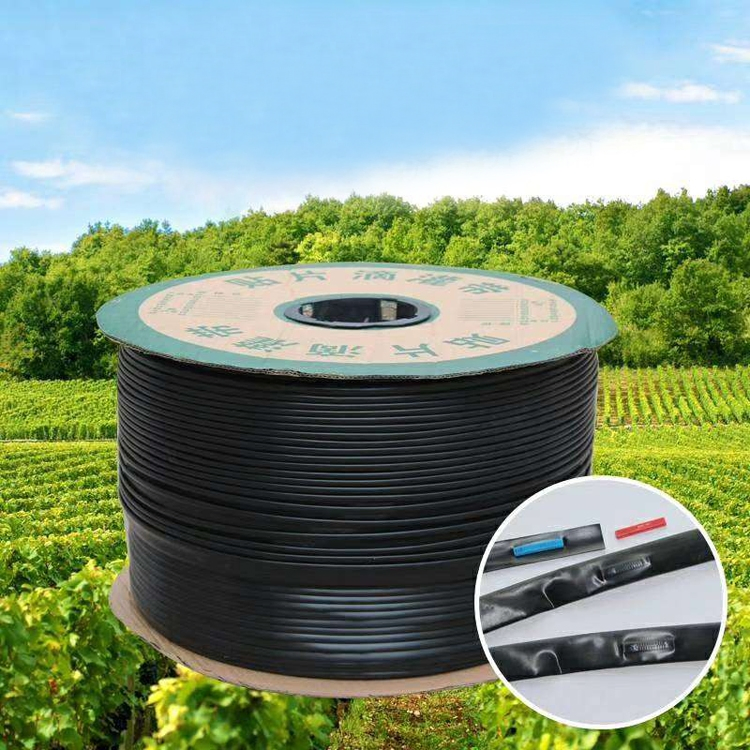 Drip Irrigation Tape with Flat Emitter Irrigation Pipe for Irrigation Systems Design