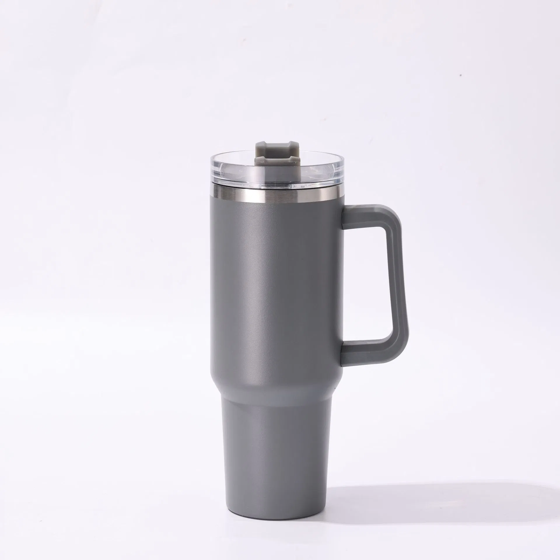 40oz Handle Car Mug 304 Stainless Steel Double-Layer Vacuum Insulation Cup Outdoor Portable Car Straw Cup