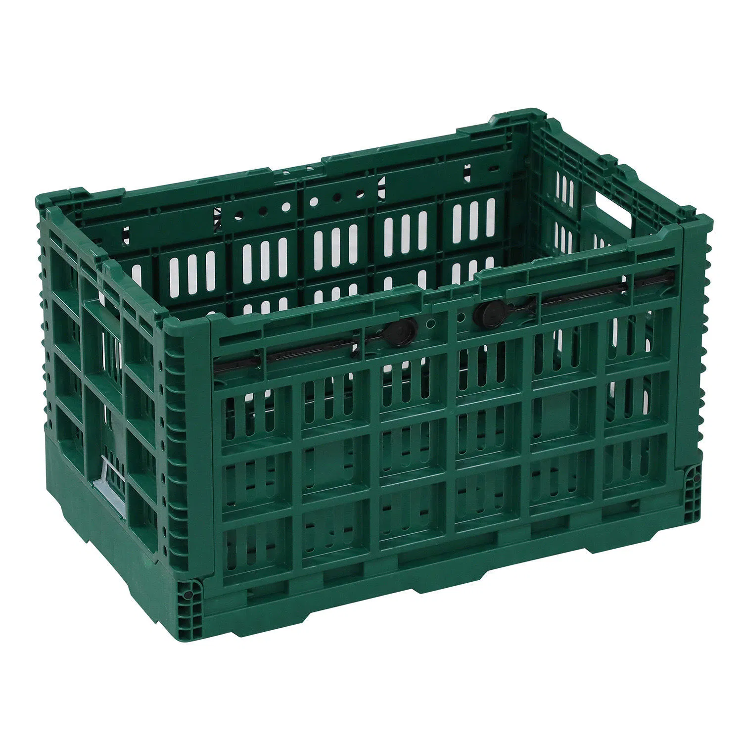 A77 Foldable Recyclable Plastic Moving Crate Logistic Storage and Supermarket Fruit and Vegetable Storage