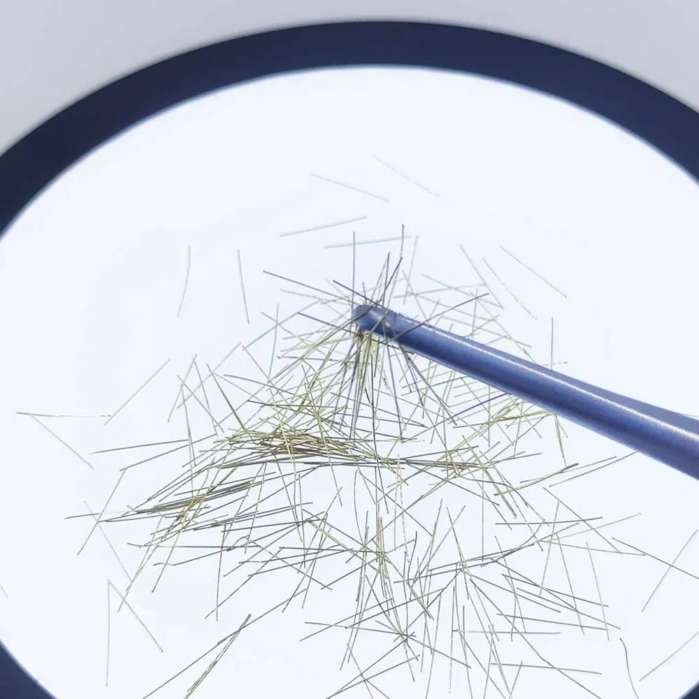 Diameter 0.2mm Length 20mm 304 Stainless Steel Straight Steel Fiber for Concrete Reinforcement Industrial Construction