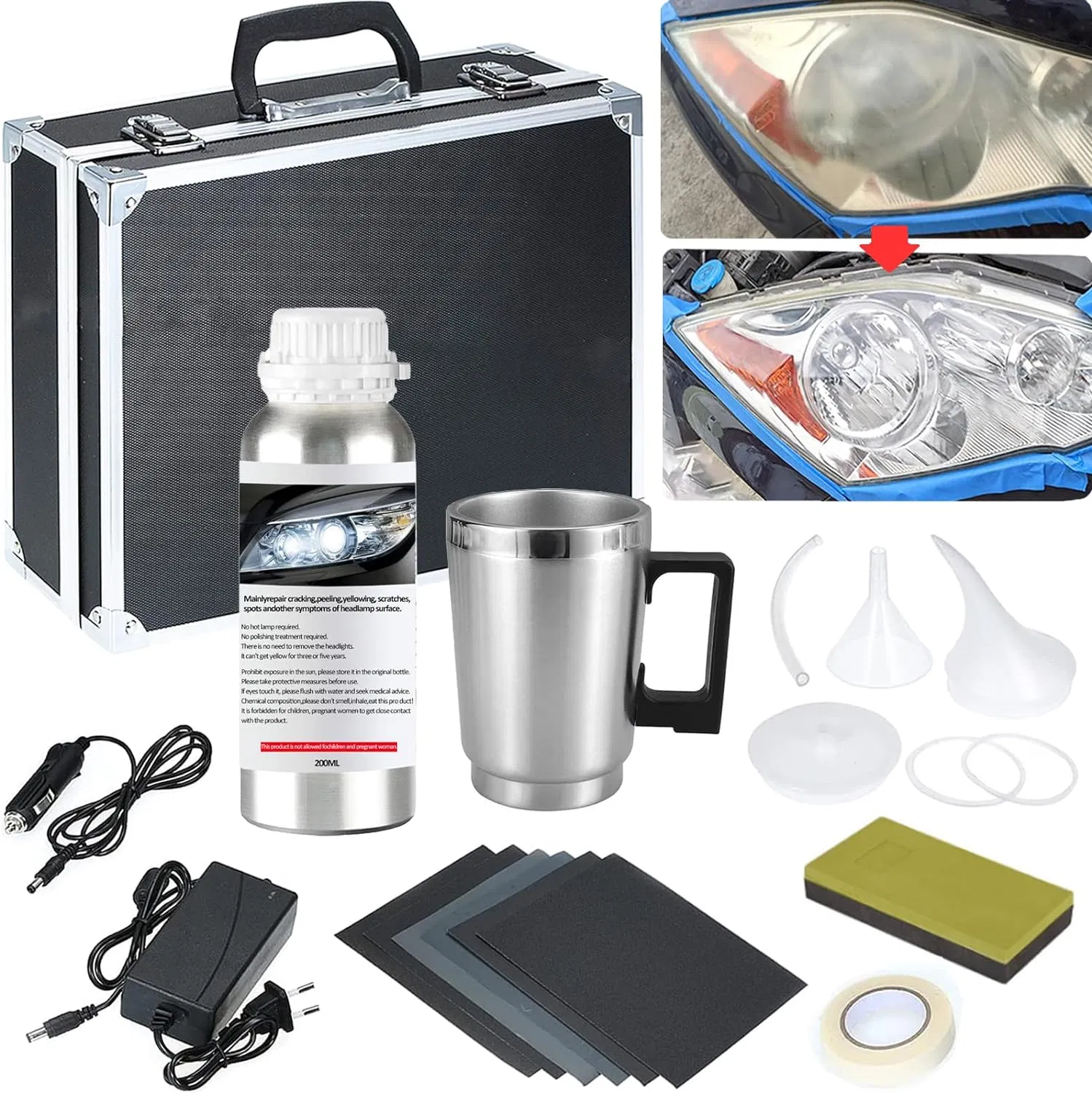 Набор для восстановления автомобильных фар Goongo