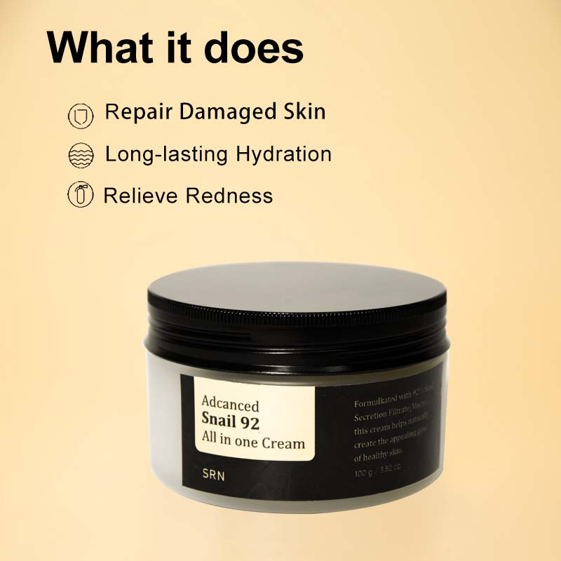 Private Label Skin Care Moisturizing Anti-Aging Snail Mucin Face Cream