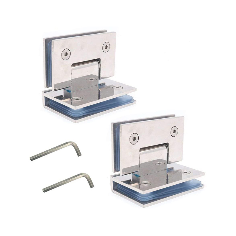 Custom Bathroom Shower Glass Door Hinge Stainless Steel Zinc Alloy Die-Casting Clamp