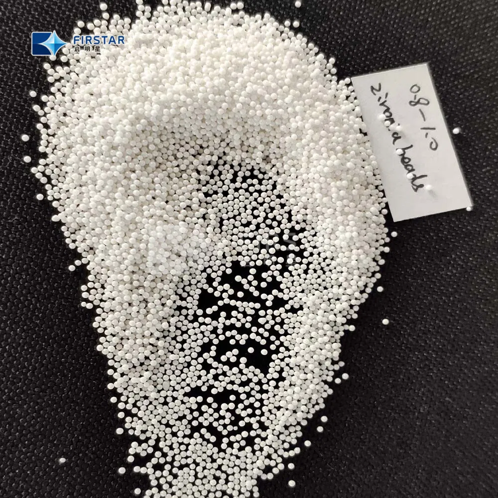 Циркониевые помольные шарики 0.8-1 мм, плотность 6.0 г/см³