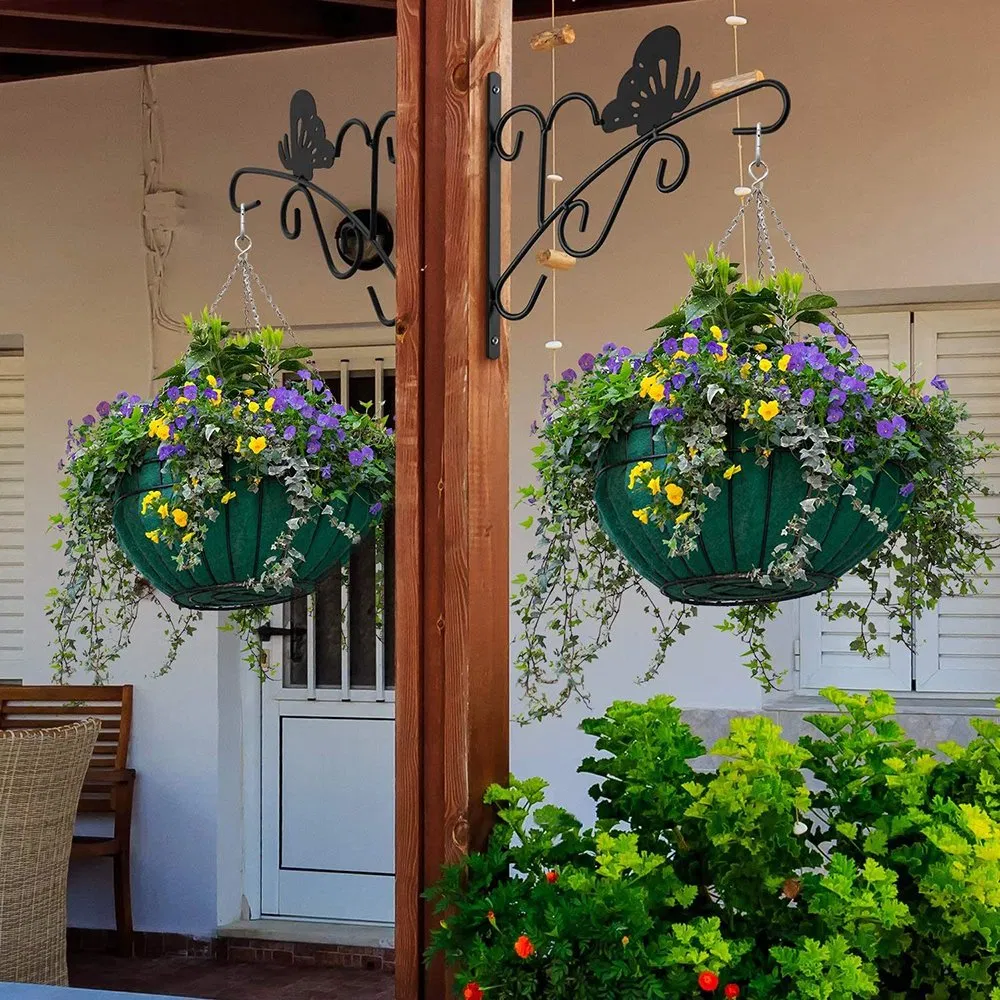 High Quality Garden Steel Wall Hook Hanging Flower Hook Powder Coated