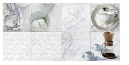 300X600mm Bright Wall Tiles Grey Ceramic Tile Porcelain Marble Glazed Tile for Kitchen and Dining Room