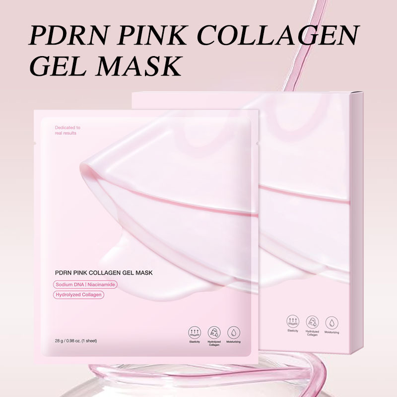 Customized Professional Hydrogel Transparent Korean Pdrn Pink Glow Collagen Gel Mask