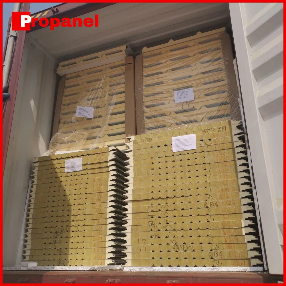 Soundproof EPS Roofing Panels Sandwich Steel Panels for Prefabricated Building Houses