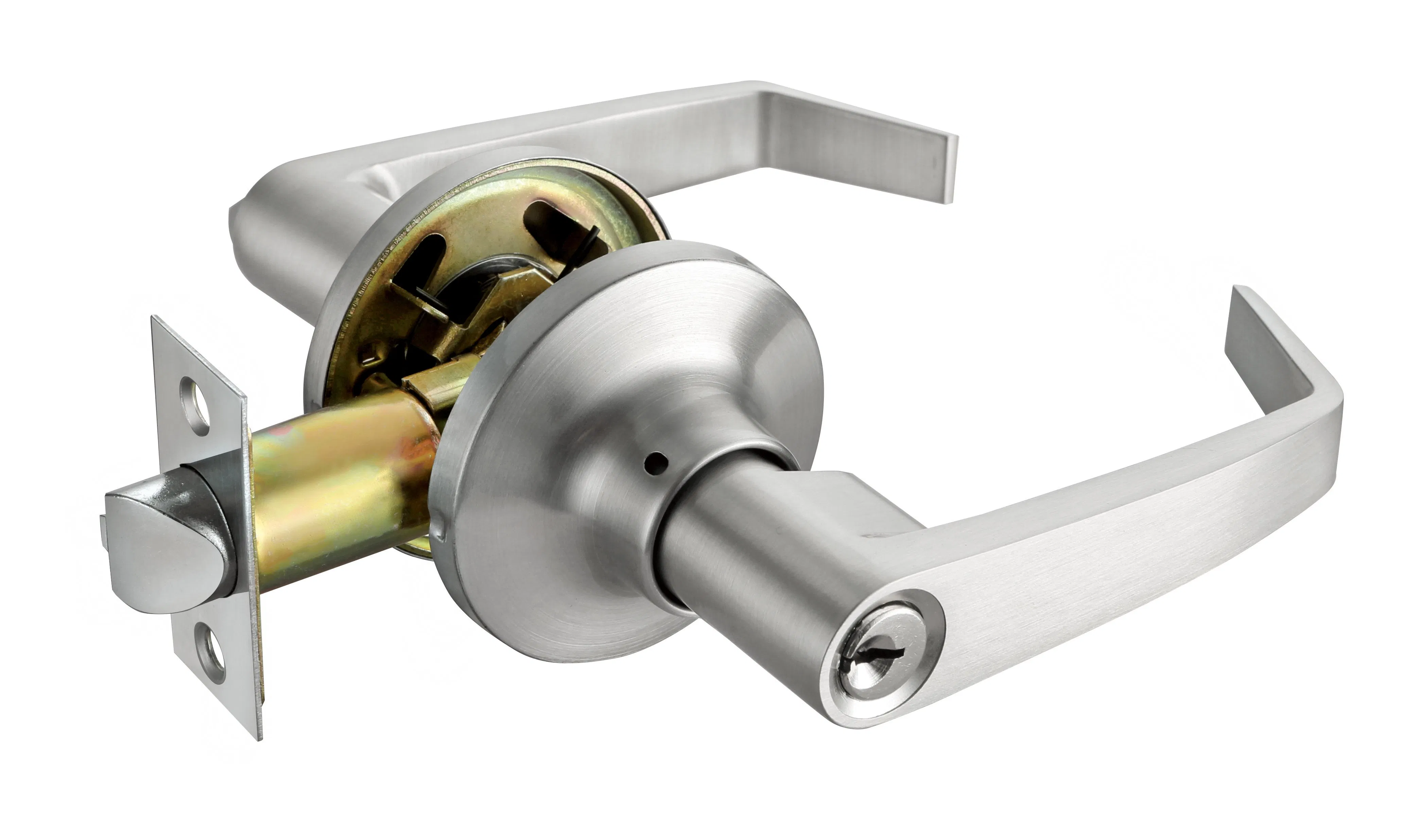 Cylindrical Handle Lock 58101 Entry Zinc Alloy Lever Door Lock