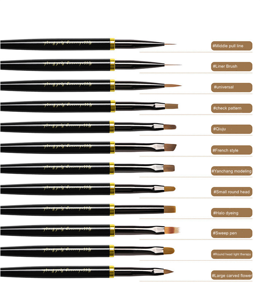 Factory Direct Nail Art Paint Brush Set, Professional Draw Line Phototherapy Pen, Multi-Function Paint Pen Nail Tool