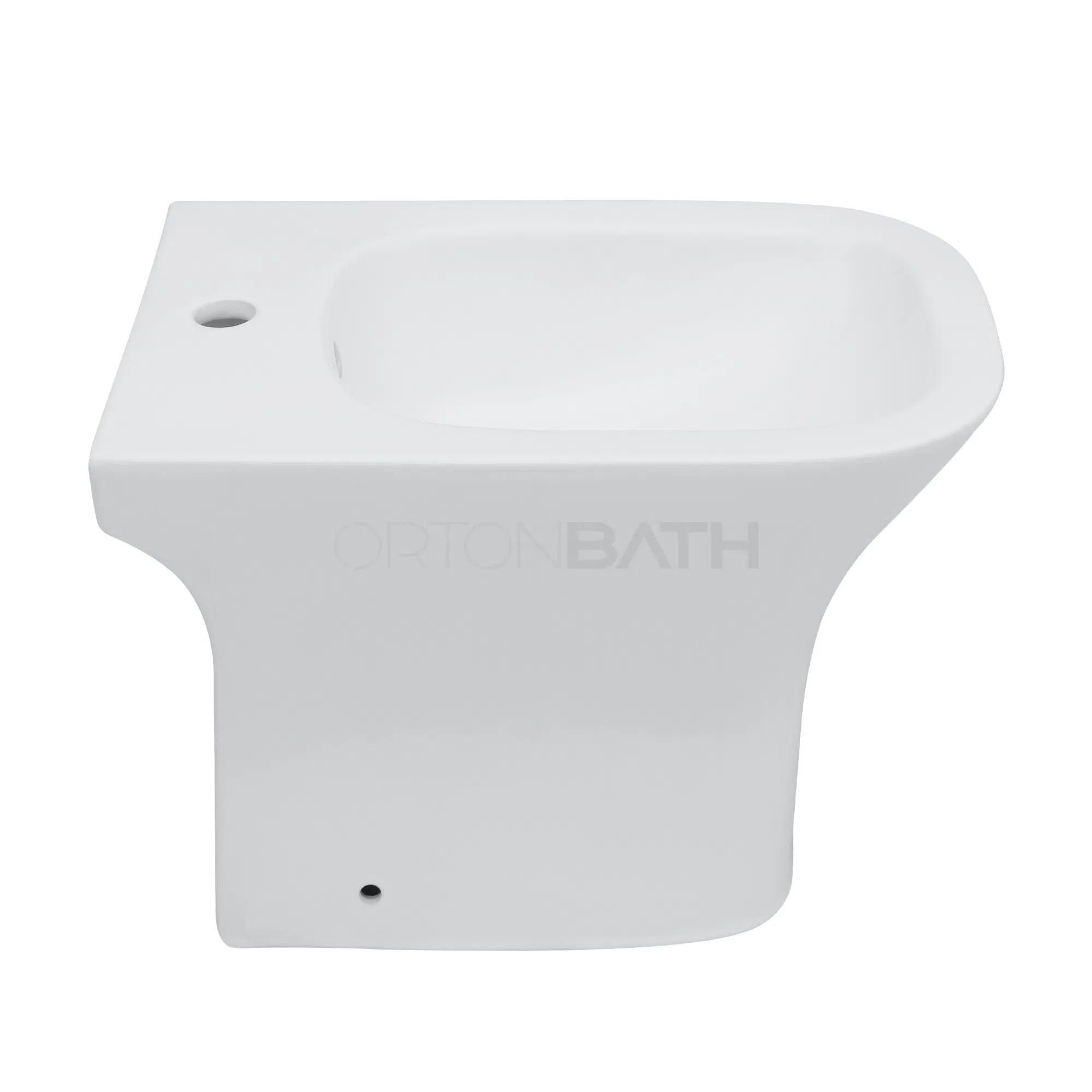 Ortonbath Single Tap Hole Floor Mounted Toilet Bidet Freestanding Bidet One Piece Ceramic Wc Toilet Bidet Special Care Bidet for Lady
