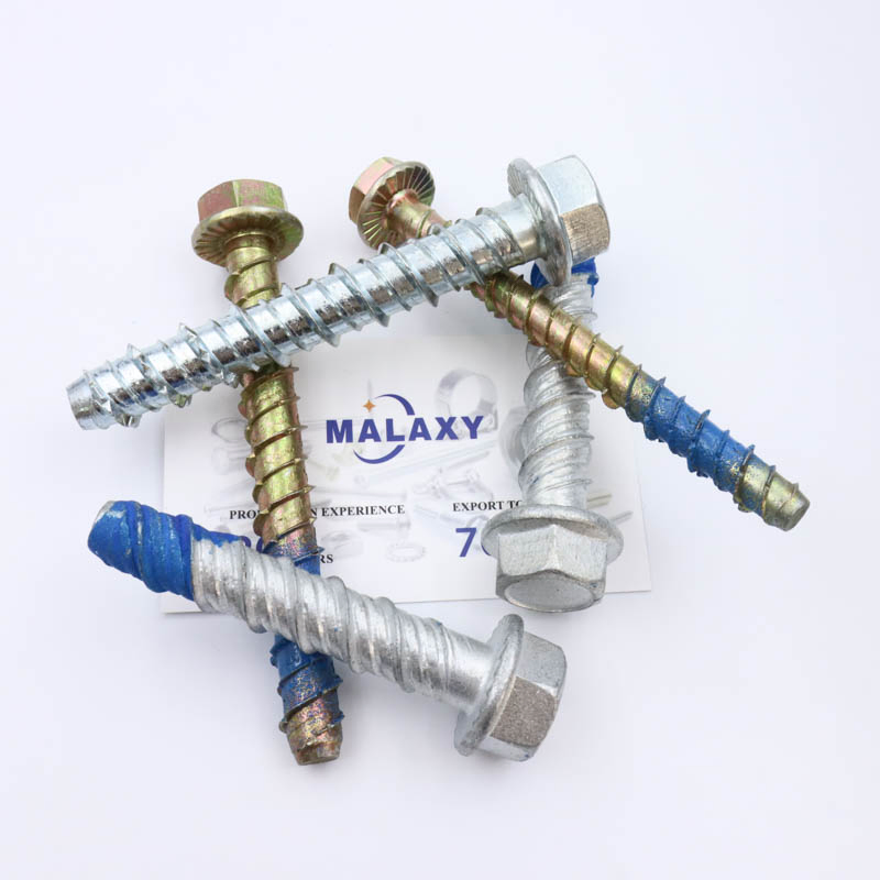 Malaxy Hex Head Concrete Self-Cutting Anchors Flange Self-Drilling Screws Expansion Bolts