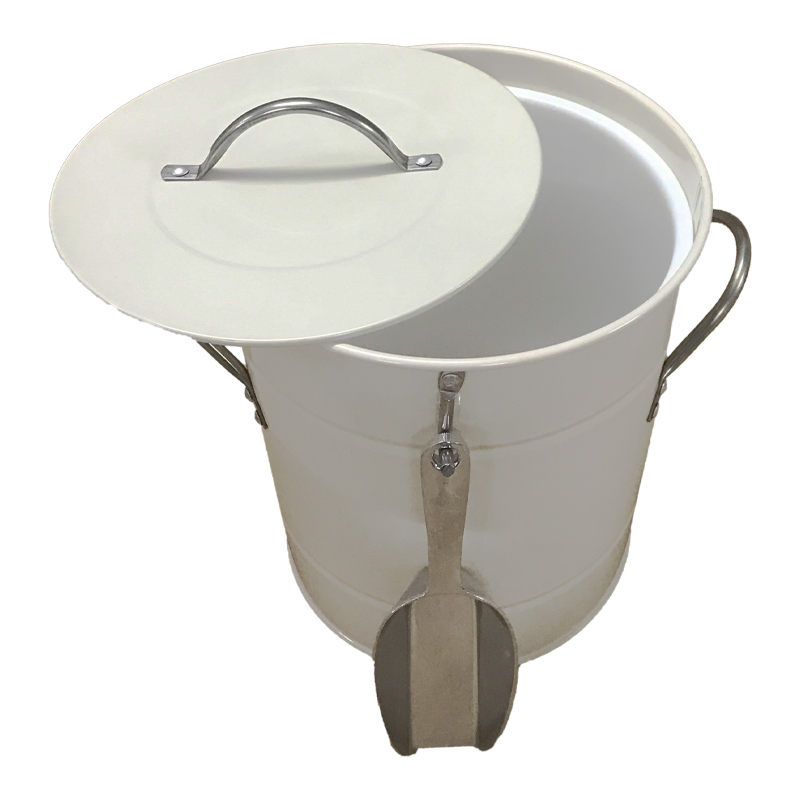 Round Bar Ice Wine Container Water Iron Metal Bucket