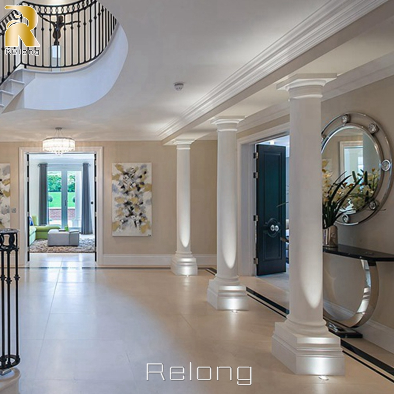 Natural White Marble Columns Design for Hotel/Villa/Home Project
