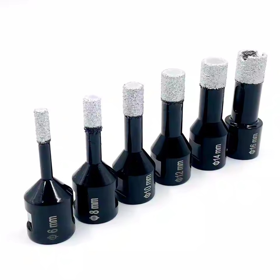 6-35mm Vacuum Brazed Diamond Core Drill Bits with M14 Thread for Granite Marble Ceramic