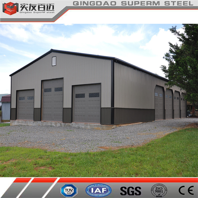Metal Structural Prefabricated Garage Shed Steel Structure Warehouse