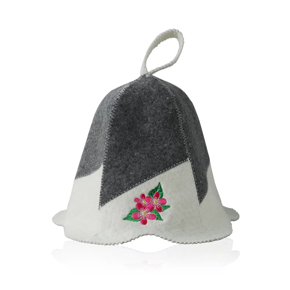 Wool Sauna Hat, Russian Wool Felt Bath Cap, Unisex Bathroom Sauna Accessories for Men Women