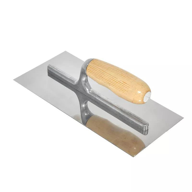 MSN Wooden Handle Trowel with Polish Surface Wall Concrete Plastering Trowel