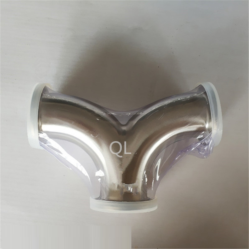 Sanitary Stainless Steel Polished Weld Clamped Female Male I-Line True Laterals Y Tee