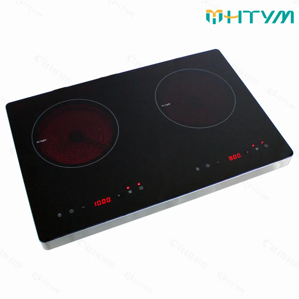 Sensor Touch Electric Double Ceramic Hob with High Power Capacity