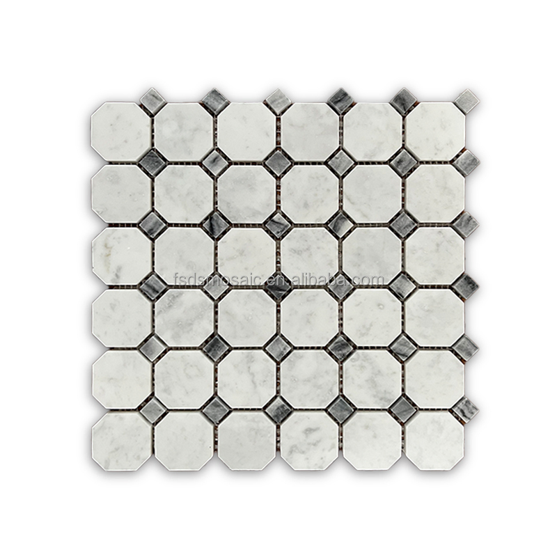 White Mosaic Marble mosaic Bothroom Decoration Mosaic