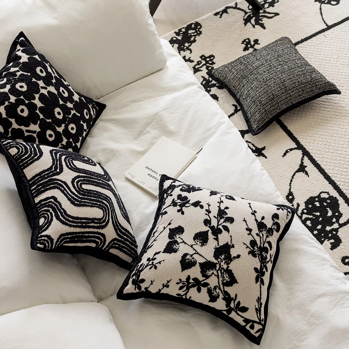 Home Textiles Embroidered Pillow Case Decorative Home Boho Cushion Cover Sofa Throw Pillows Jacquard Cushion Case