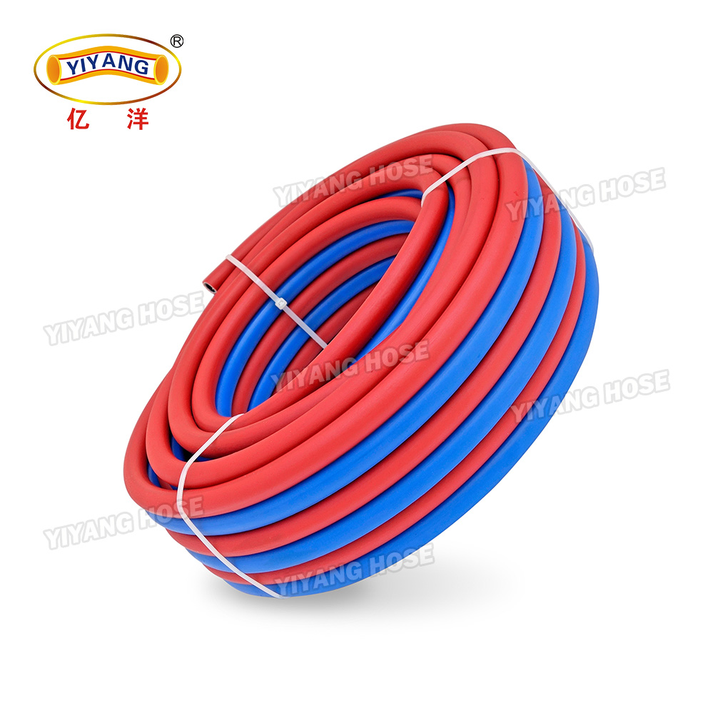 ISO3821 Certification 20bar Rubber PVC Material Polyurethane Braided 5/16 Inch 8mm 1/4 Inch 6mm 6.5mm Oxygen Acetylene Twin Welding Hoses