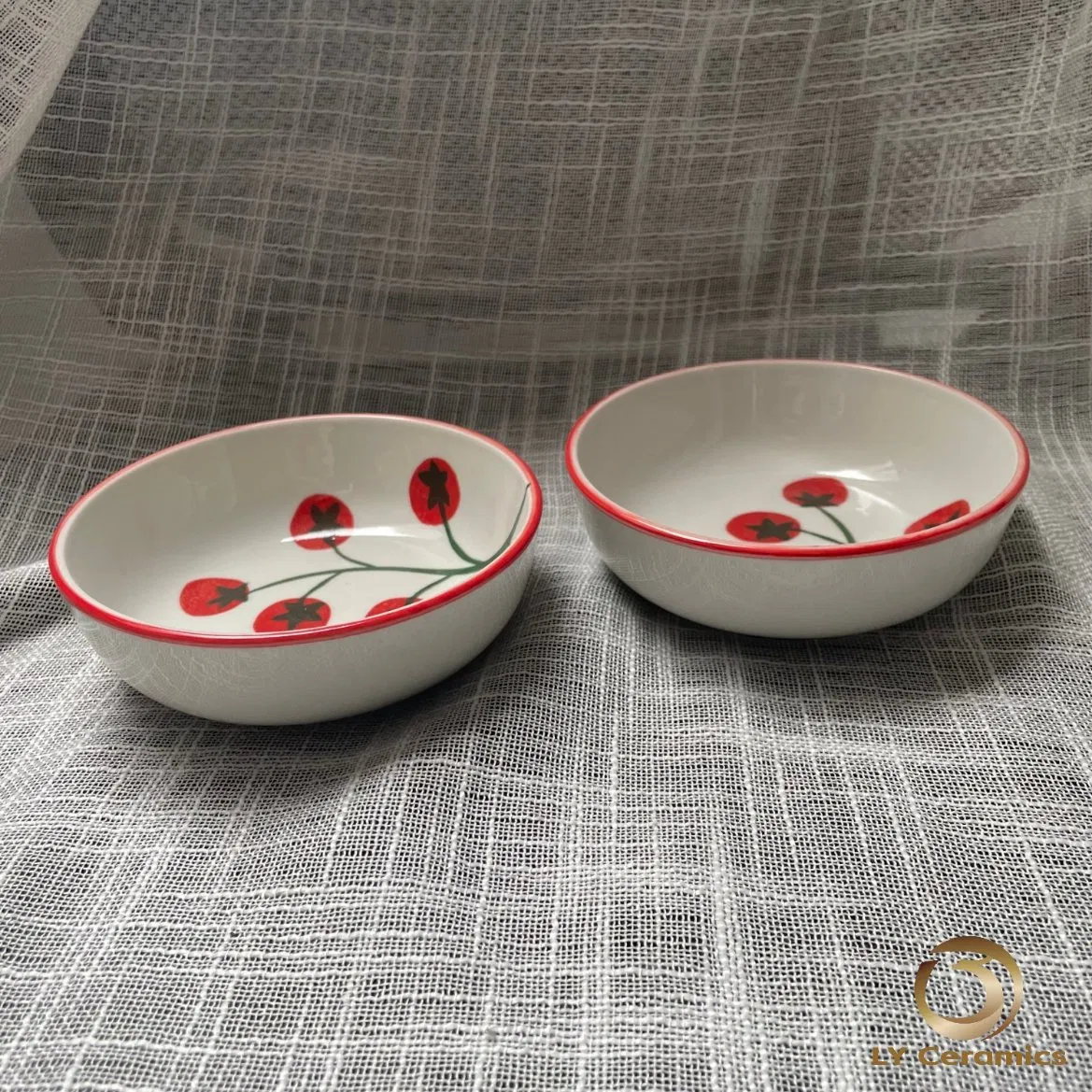 4.75"Saucer Soup Plate Pad Printing Porcelware Hotelware Ceramic Kitchenware Tableware