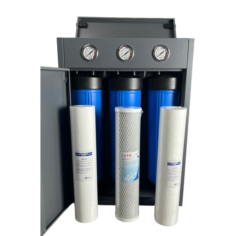 3 Stages Whole House Water Filtration System PP CTO Water Purifier