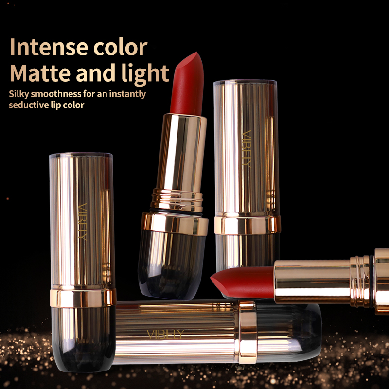 Wholesale OEM Organic Waterproof Lasting Mud Vegan Matte Lipstick Private Label Custom Logo Lip Stick
