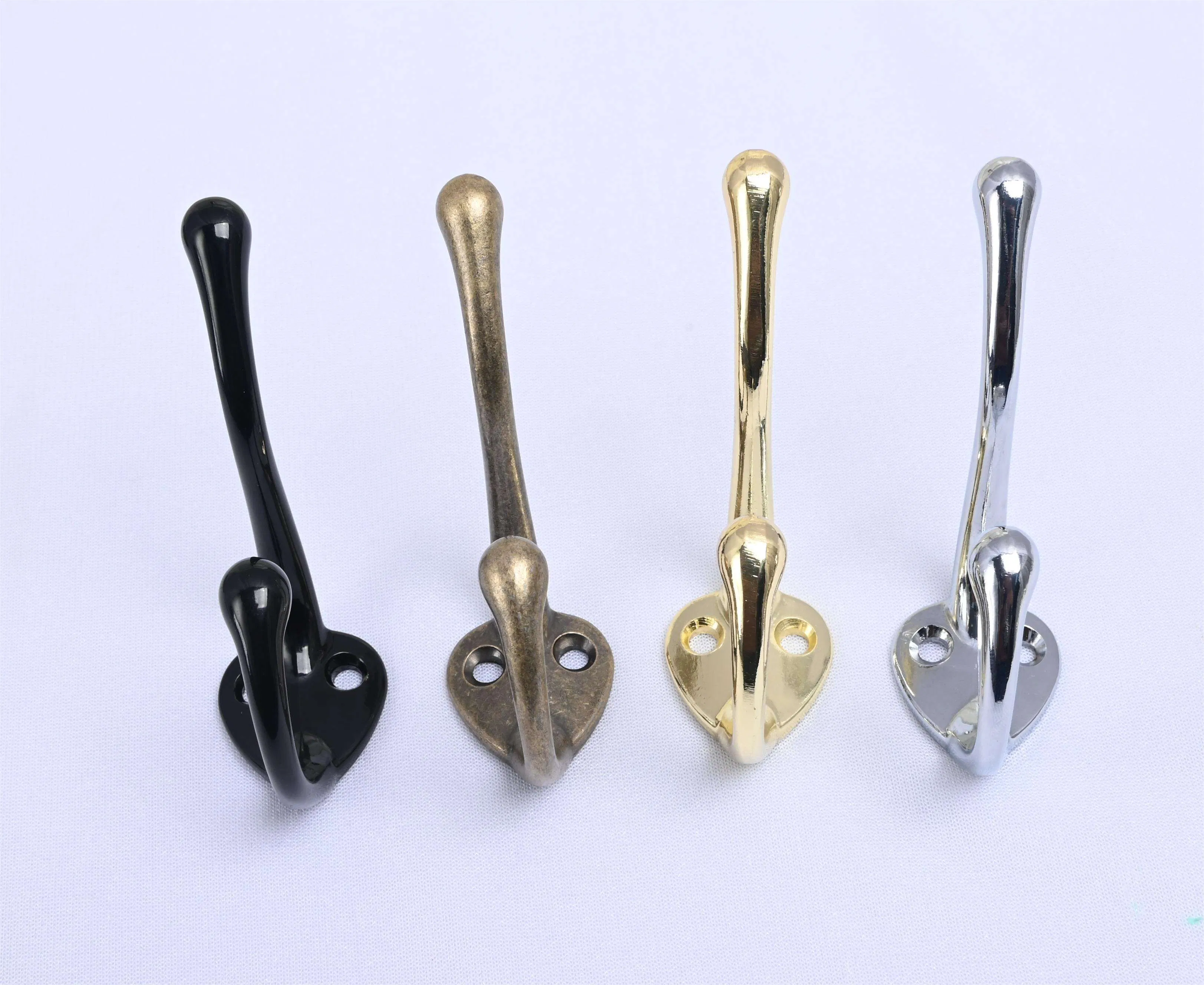 Factory Price Wholesale Home Decorative Zinc Alloy Wall Coat Hanger Hooks Cast Vintage Coat Hook Clothes Hook