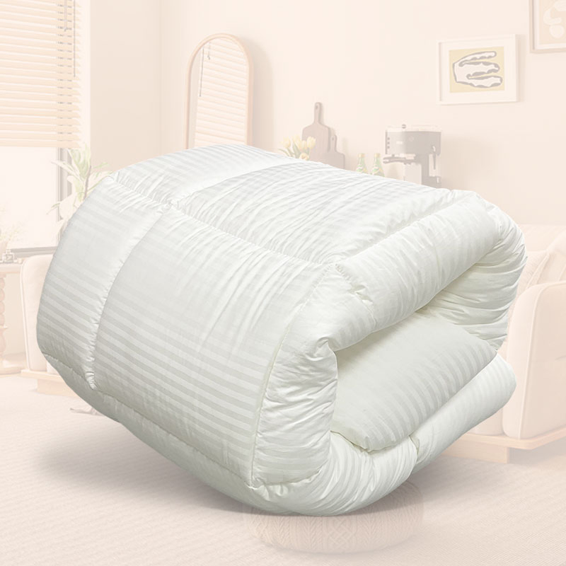 Factory Price 1cm Jacquard Cotton Fabric Down Alternative Filling Quilt for Home Hotel Use