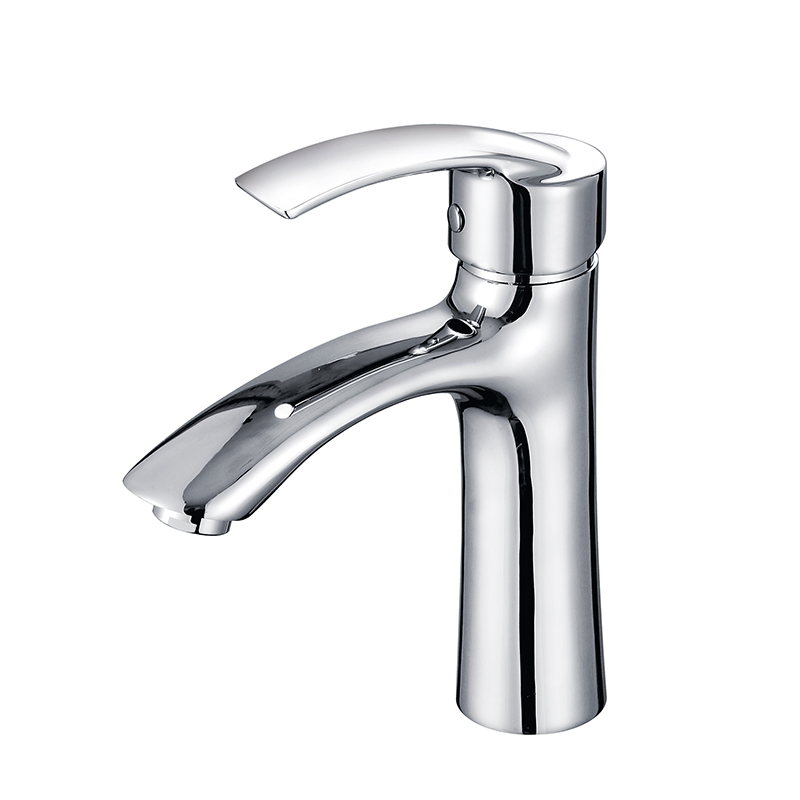 Double Holes Deck Mounted Faucets Hot and Cold Mixer Tap for Under Mounted Wash Basin