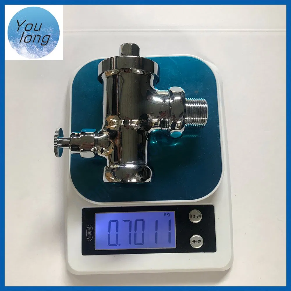 High Quality Brass Toilet Faucet Into The Wall Hung Hand Control Urinal Flush Valve