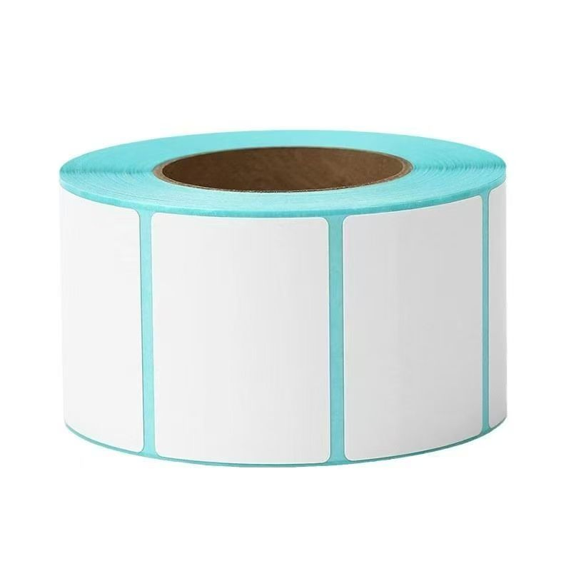 White Self-Adhesive Label Sticker Paper Roll for Supermarket Labels