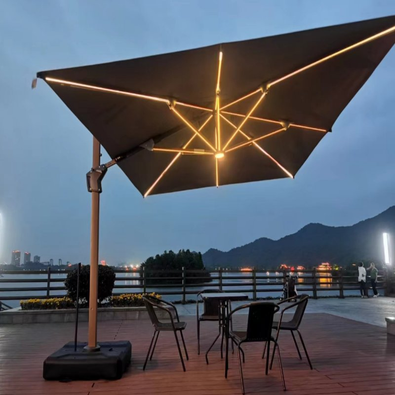 Fashionable Sea View Leisure Rainbow Waterproof Sunshade Pavilion