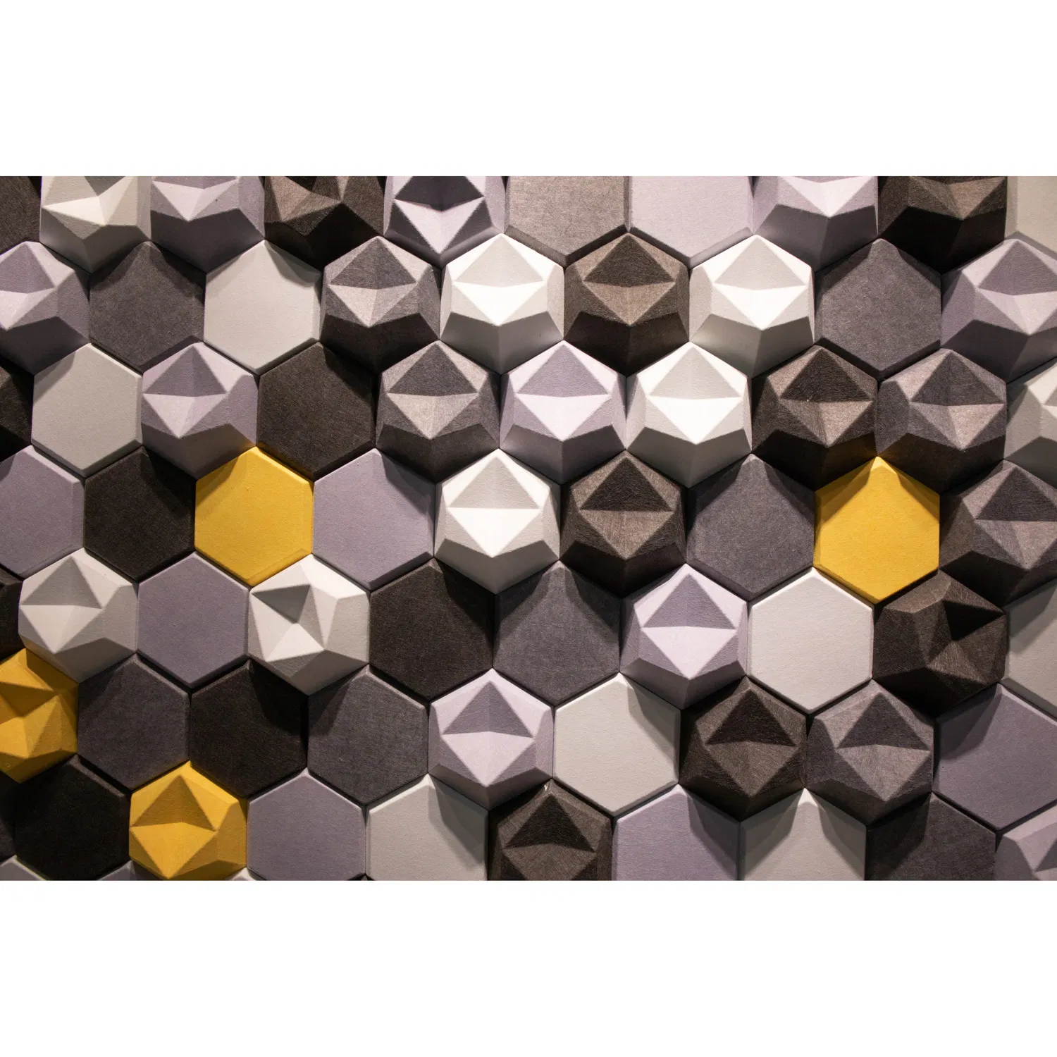 Edgy 3D Tile Suitable Application Acoustic Panel