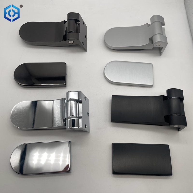 Silver Aluminum Glass to Wall Pivot Hinge for Interior Glass Door