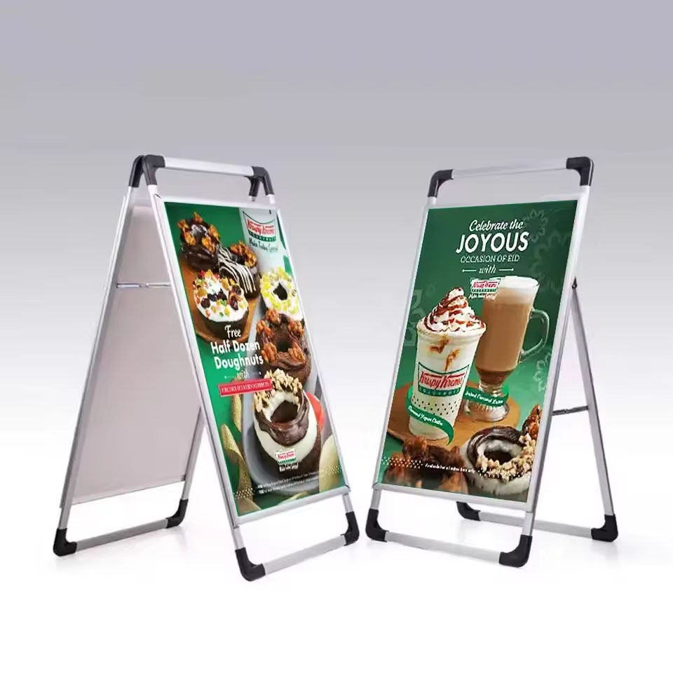 Custom cardboard display shelf rack poster stand outdoor display rack