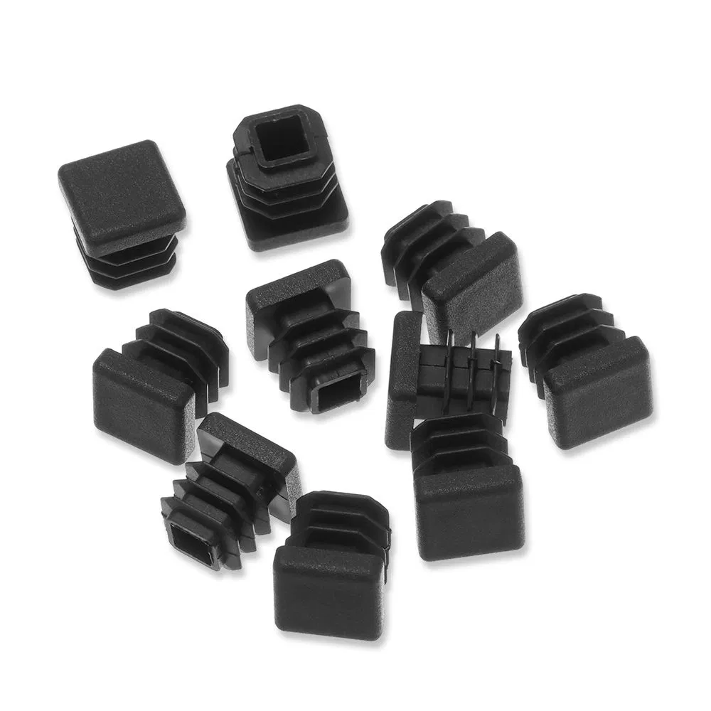 Professional Custom Different Colors Plastic Square/Rectangular Tube Threaded Inserts and Chair Legs Plug