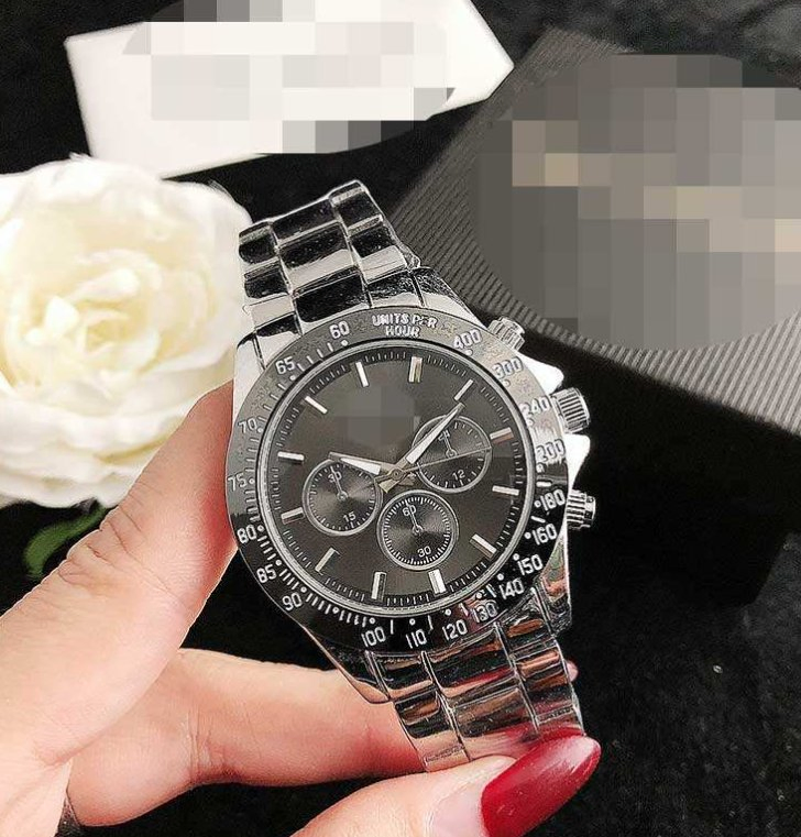 European and American Watches Imitate Three-Eye Six-Hand Chronograph Decorative Dayton Watches Alloy Men Watches