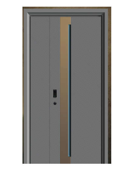 Luxury Front Door with Reliable Smart Locking System for Security