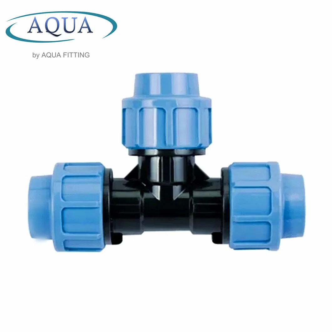 PP Pipe Connection PP Equal Tee Compression Fittings Hot Selling